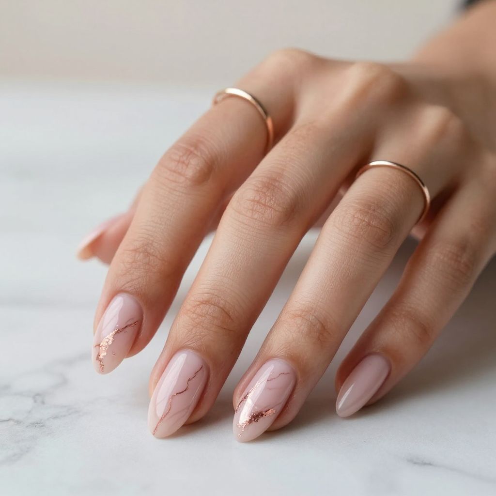 Summer pink nail design 5
