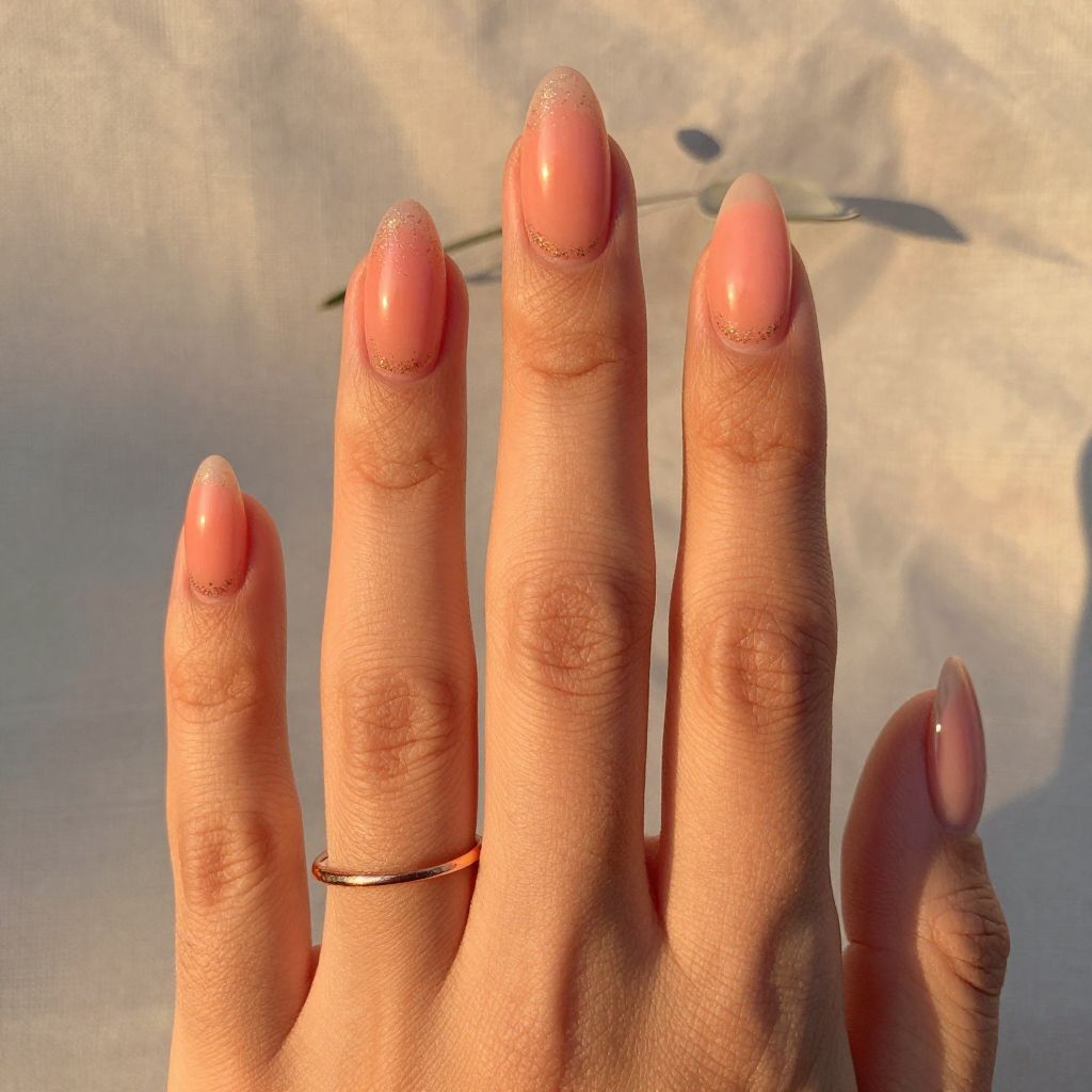 Summer pink nail design 8