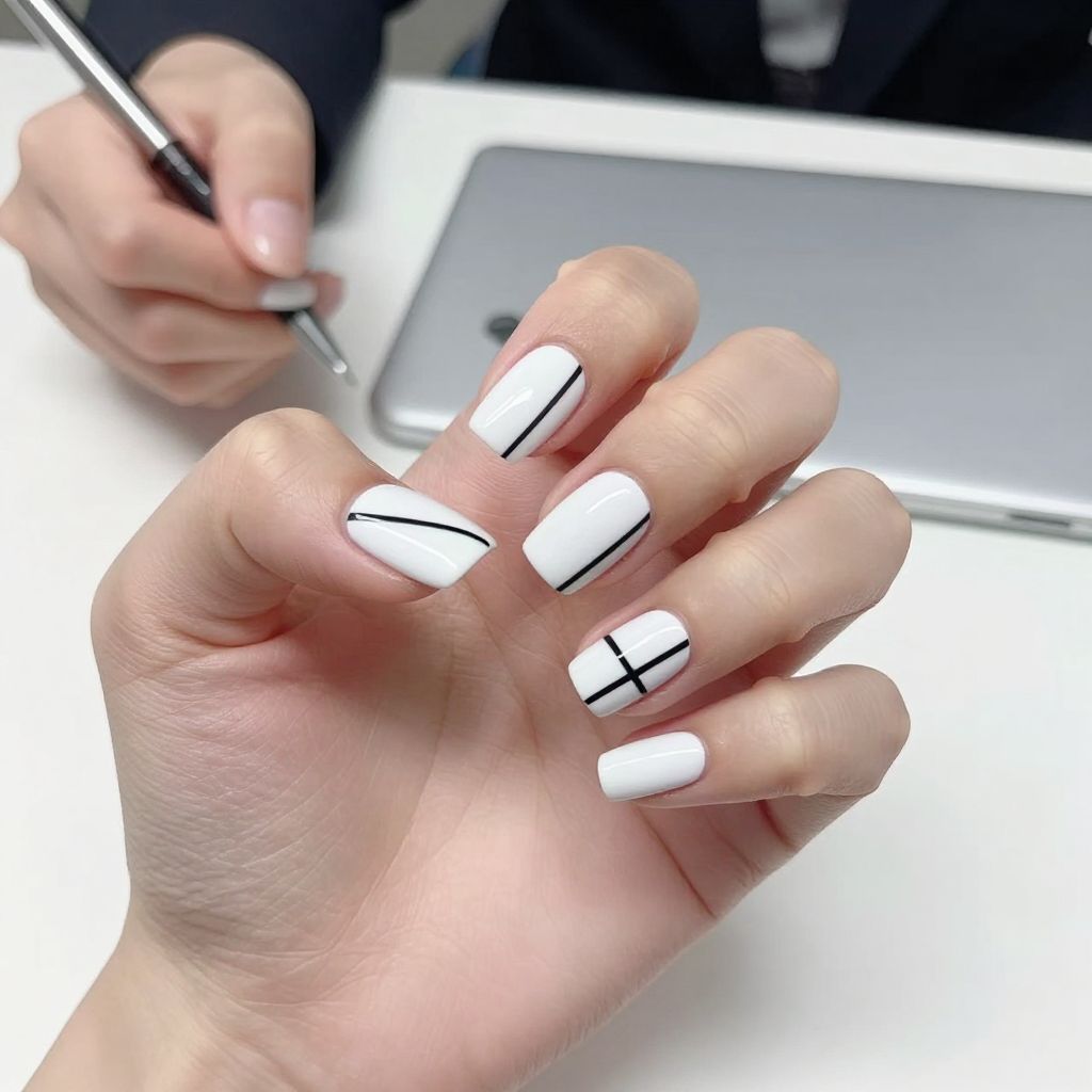 Short nails design idea 10