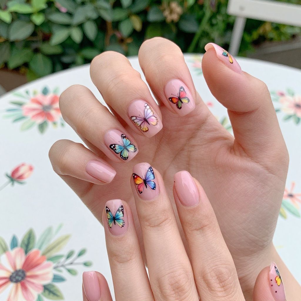 Short nails design idea 11