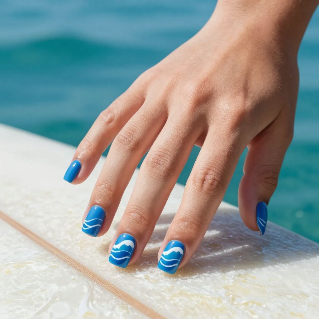 Short nails design idea 12