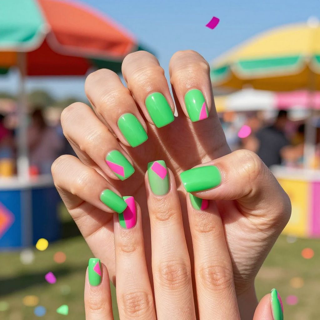Short nails design idea 14