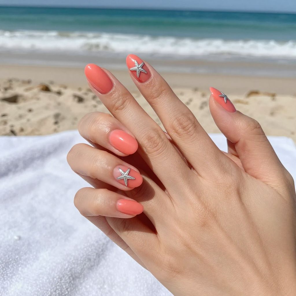 Short nails design idea 9