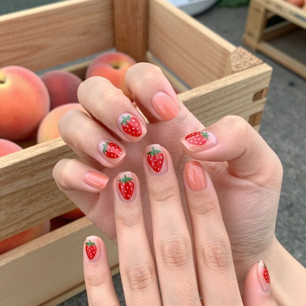 Short nails design idea 7