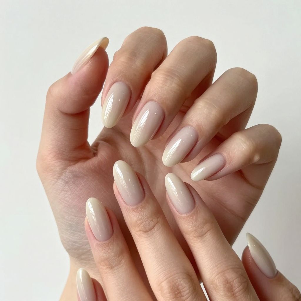 Almond nails idea 1