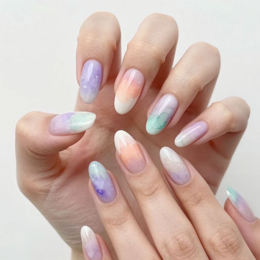 Almond nails idea 13