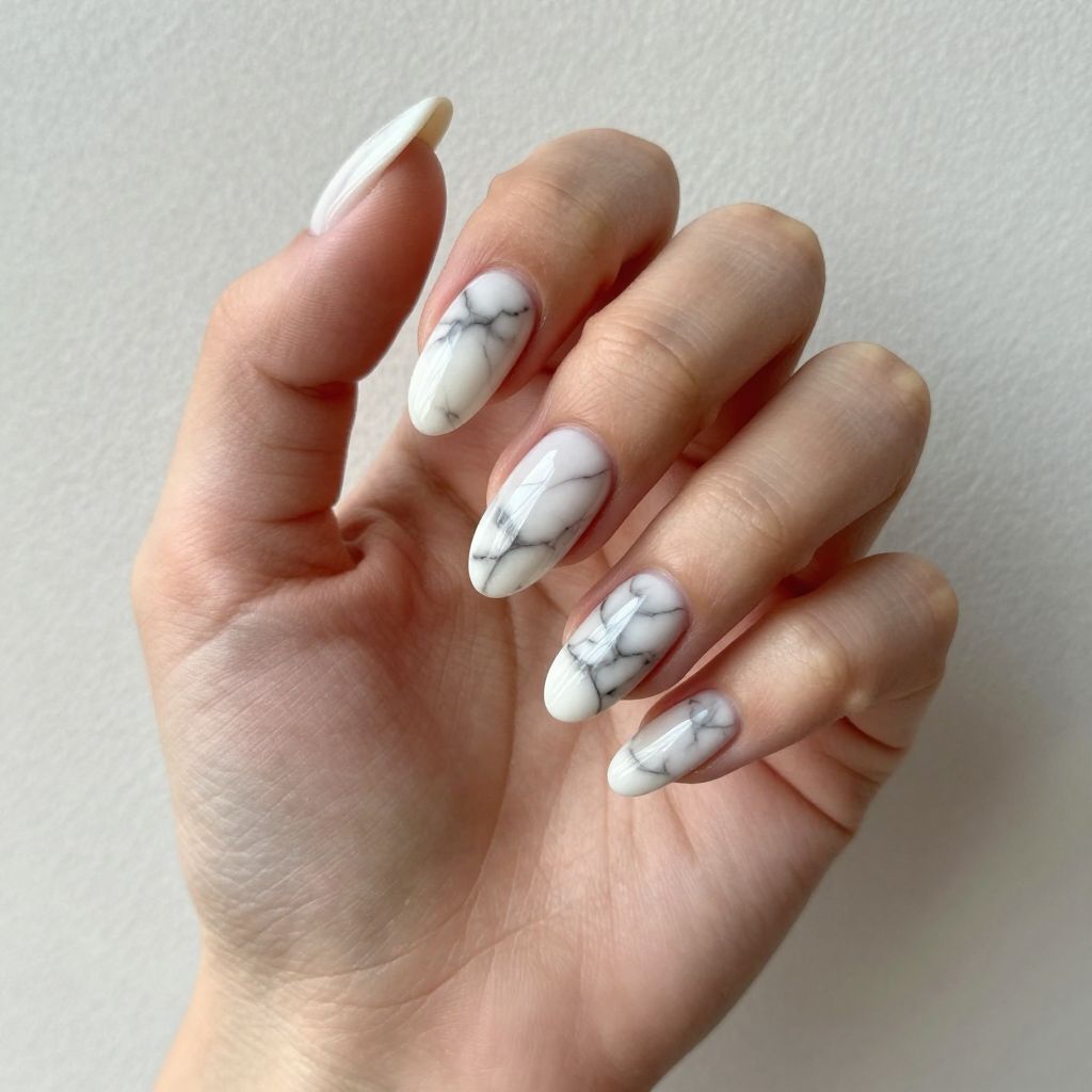 Almond nails idea 9
