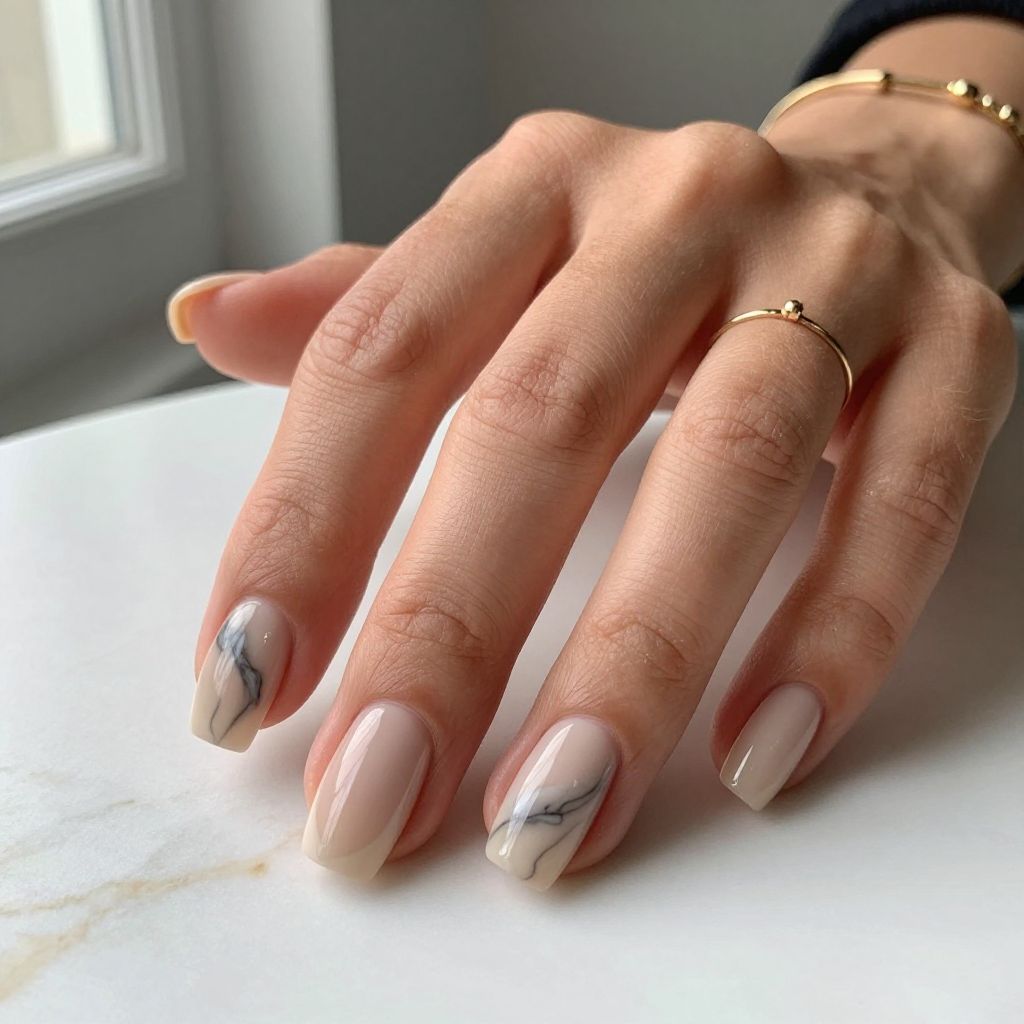 Marble Effect on Nude Base