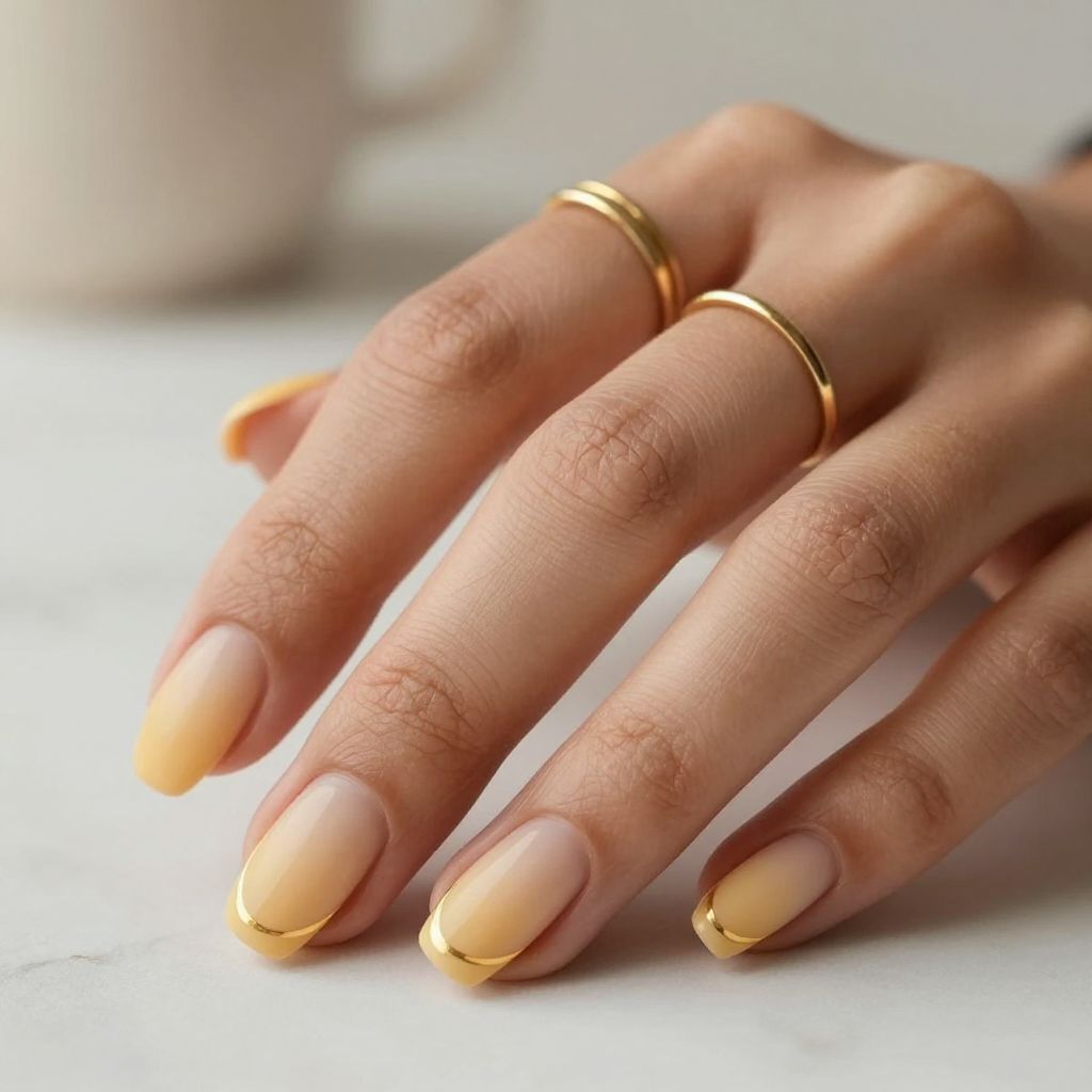 Soft Almond with Nude Gradient