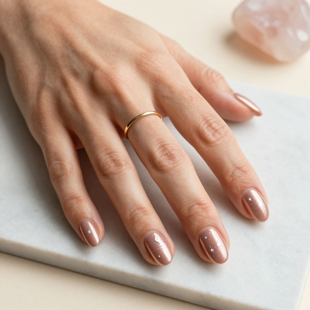 Rose Gold with Celestial Star Accents