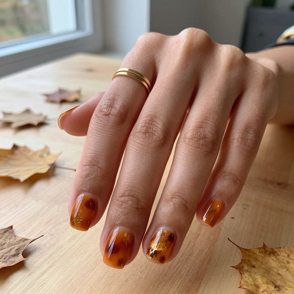 Warm Caramel with Tortoiseshell Effect