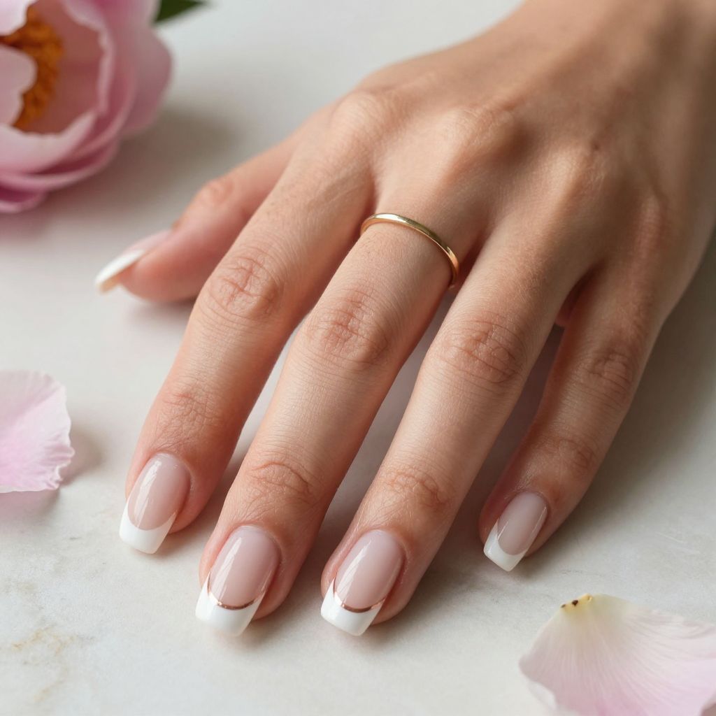 White French Tip Nail Designs 10