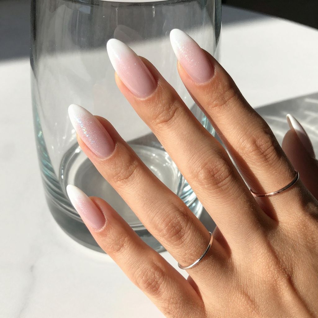 White French Tip Nail Designs 11