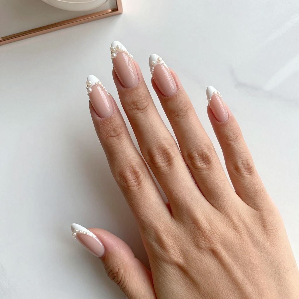 White French Tip Nail Designs 13