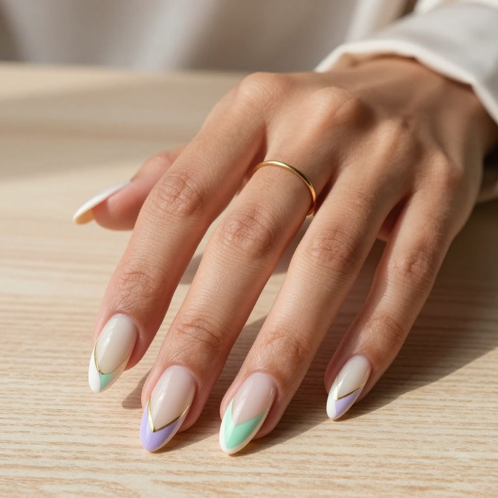 White French Tip Nail Designs 15