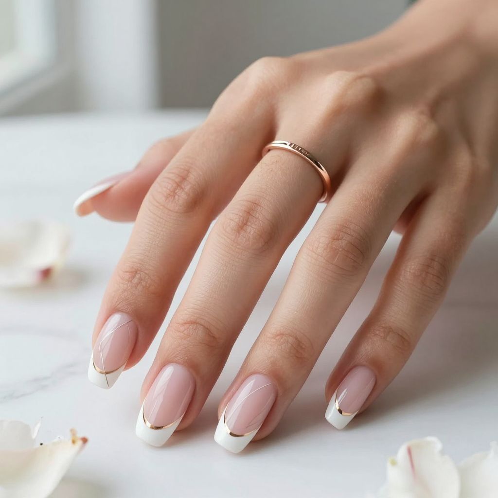 White French Tip Nail Designs 4
