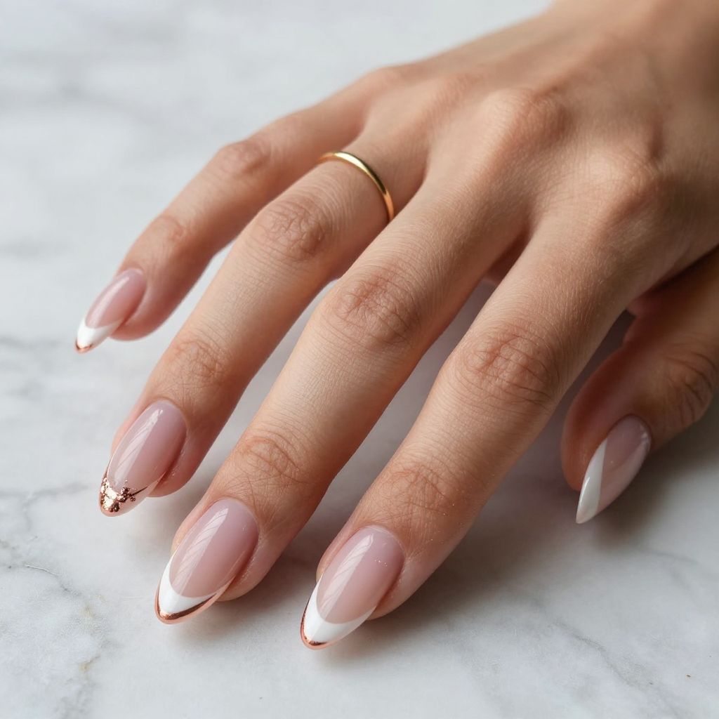 White French Tip Nail Designs 6