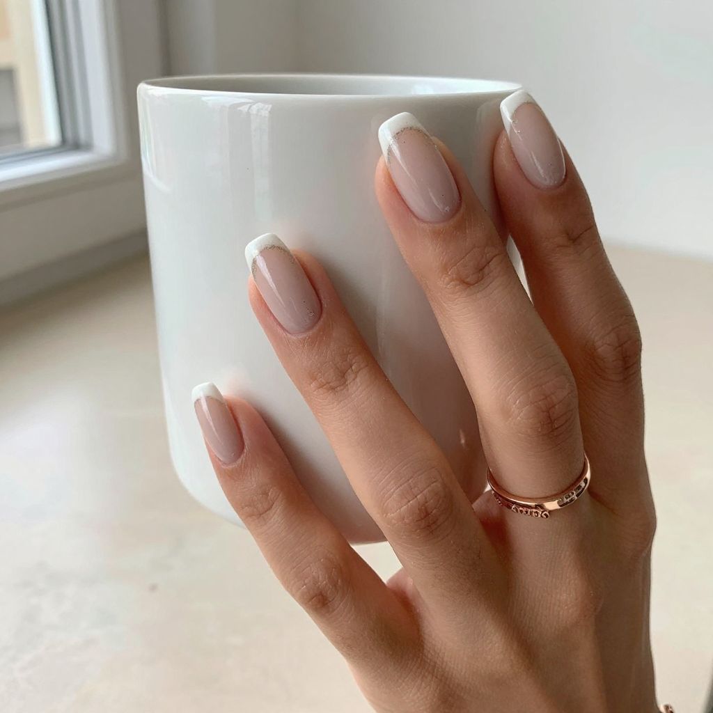 White French Tip Nail Designs 7